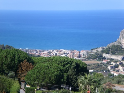 Ocean View from the drive up to Gibilmanna Sanctuary.